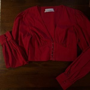 Red blouse OBO